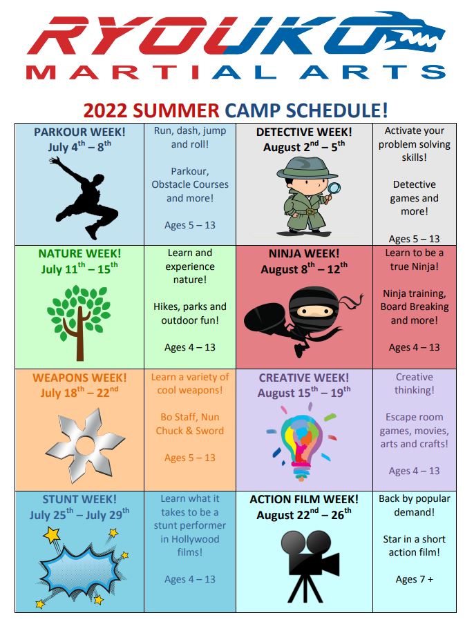 2022 Summer Camp Poster RYOUKO Scarborough